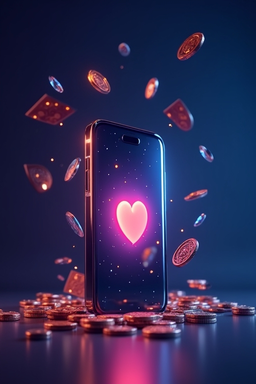 Smartphone mit Fortune Play App